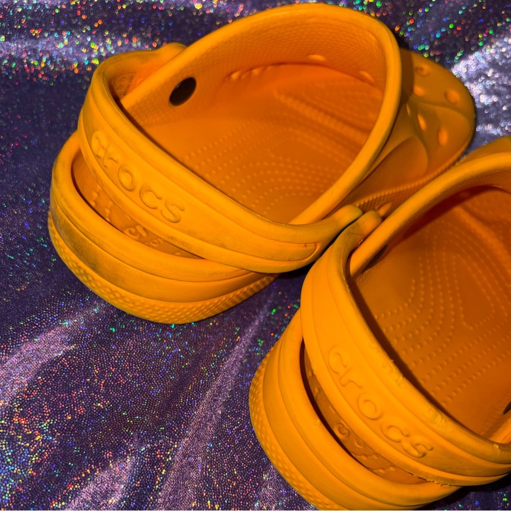 Toddler Baya Crocs Orange Sorbet - Picture 4 of 8